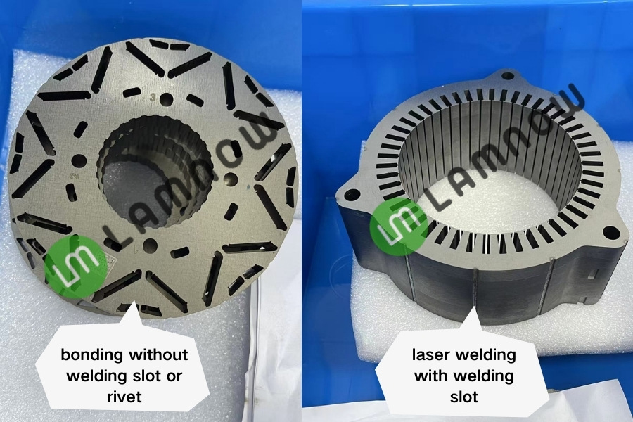 bonding and welding lamination core