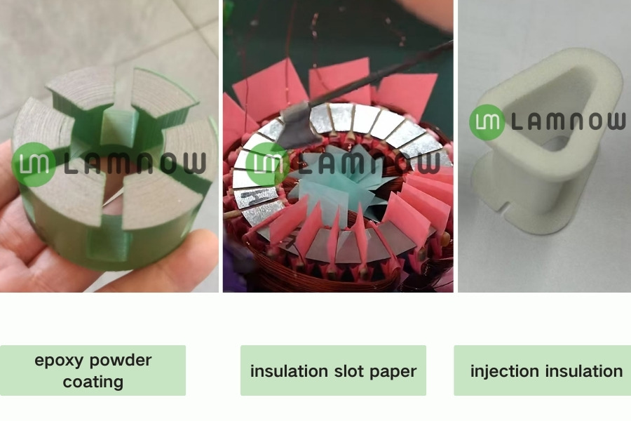 axial flux stator insulation