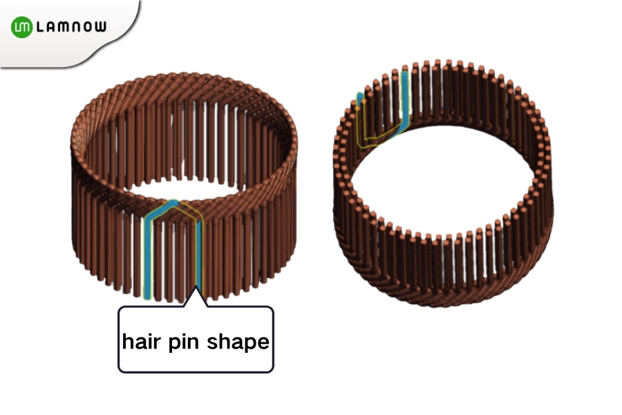 hair pin winding shape