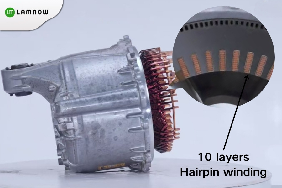 models 10 layers hairpin winding