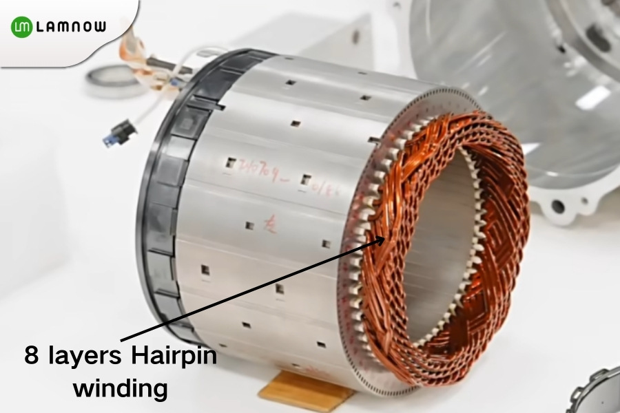 su7 8 layers hairpin winding