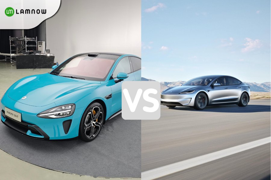 xiaomi su7 vs tesla model3 vehicles