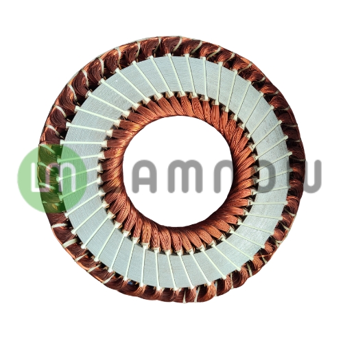 axial motor stator core winding