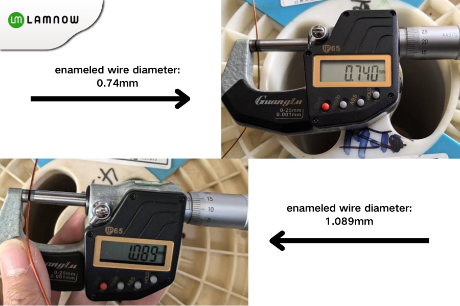 motor winding enameled wire diameter