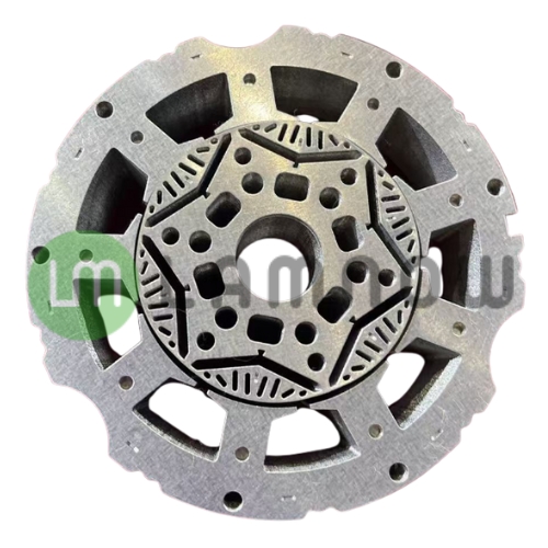 permanent magnet motor stator and rotor core