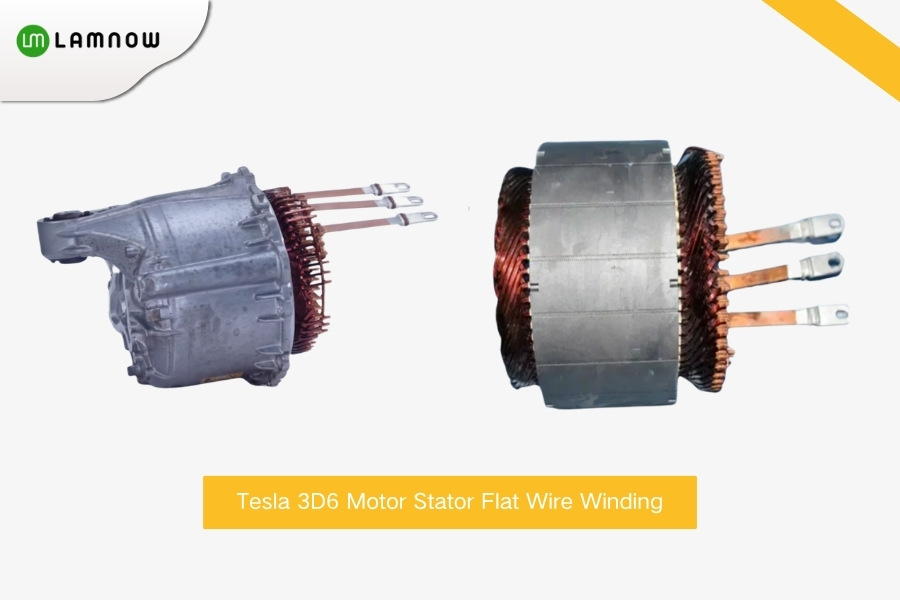 3D6 motor stator flat wire winding