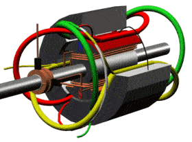 Working Principle of a High-Voltage Electric Motor