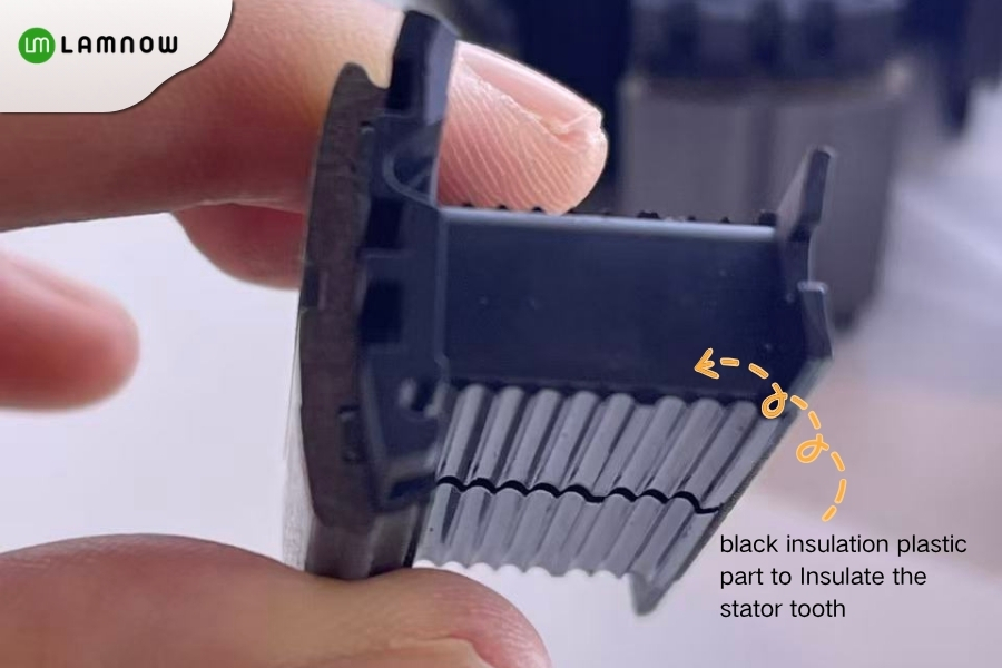 Insulate the stator tooth